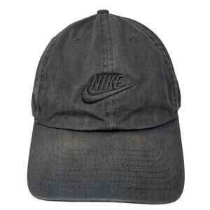 Nike Swoosh Heritage86 Slideback Hat Black One Size Embroidered Outdoor